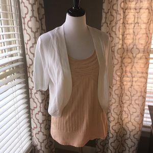 💥5 for $25💥Charter Club white shrug sweater